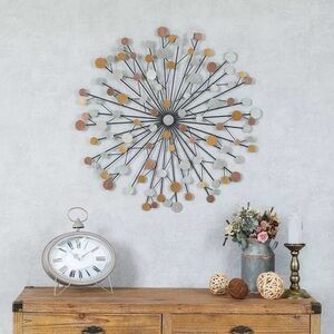 Luxen Home 28" Diameter Starburst Abstract Wall Decor Art NEW